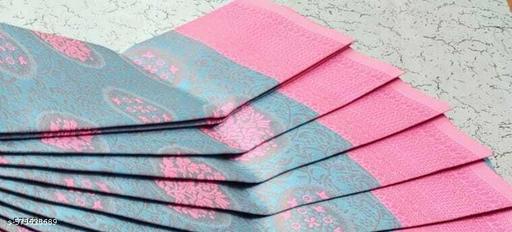 Beautiful Art Silk Jacquard Border Saree With Unstitched Running Blouse For Women Wedding Wear Party - amamestyle