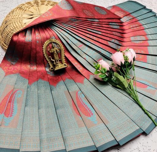 Beautiful Art Silk Jacquard Border Saree With Unstitched Running Blouse For Women Wedding Wear Party