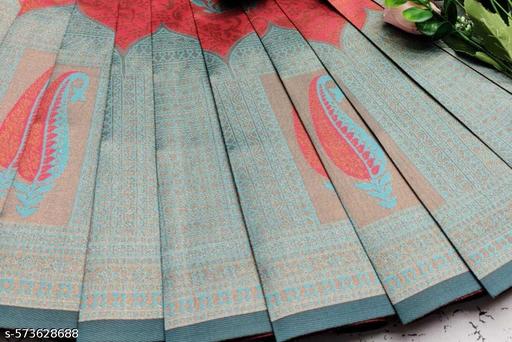 Beautiful Art Silk Jacquard Border Saree With Unstitched Running Blouse For Women Wedding Wear Party - amamestyle