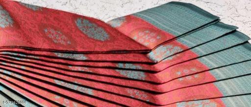 Beautiful Art Silk Jacquard Border Saree With Unstitched Running Blouse For Women Wedding Wear Party - amamestyle