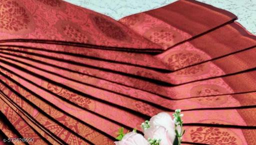 Beautiful Art Silk Jacquard Border Saree With Unstitched Running Blouse For Women Wedding Wear Party - amamestyle