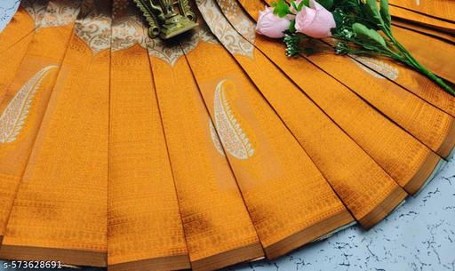 Beautiful Art Silk Jacquard Border Saree With Unstitched Running Blouse For Women Wedding Wear Party - amamestyle