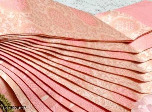 Beautiful Art Silk Jacquard Border Saree With Unstitched Running Blouse For Women Wedding Wear Party - amamestyle