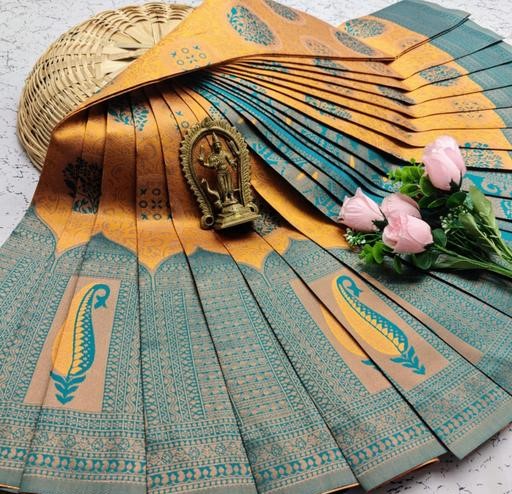 Beautiful Art Silk Jacquard Border Saree With Unstitched Running Blouse For Women Wedding Wear Party