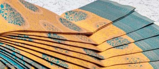 Beautiful Art Silk Jacquard Border Saree With Unstitched Running Blouse For Women Wedding Wear Party - amamestyle