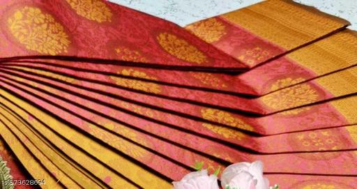 Beautiful Art Silk Jacquard Border Saree With Unstitched Running Blouse For Women Wedding Wear Party - amamestyle