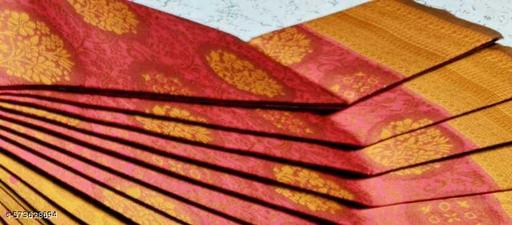 Beautiful Art Silk Jacquard Border Saree With Unstitched Running Blouse For Women Wedding Wear Party - amamestyle