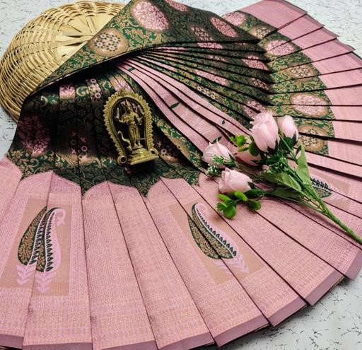 Beautiful Art Silk Jacquard Border Saree With Unstitched Running Blouse For Women Wedding Wear Party