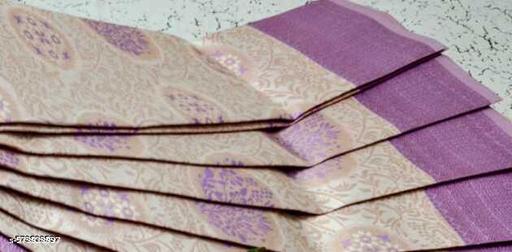 Beautiful Art Silk Jacquard Border Saree With Unstitched Running Blouse For Women Wedding Wear Party - amamestyle