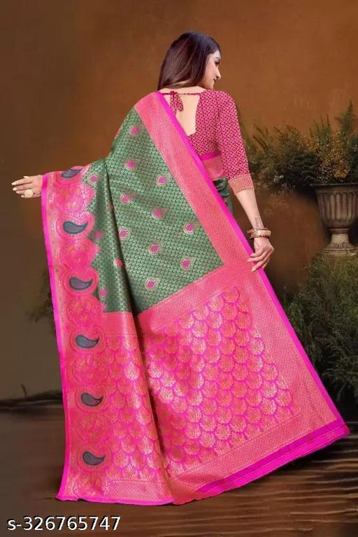 #New #Trending Bollywood Saree || Banarasi Silk sky Saree || Bollywood Inspired || Latest Design || Golden Border || #Latest - amamestyle