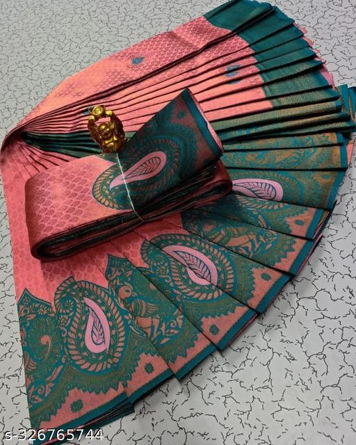 #New #Trending Bollywood Saree || Banarasi Silk sky Saree || Bollywood Inspired || Latest Design || Golden Border || #Latest - amamestyle