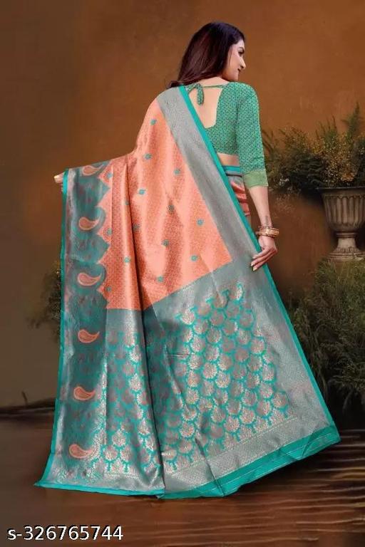 #New #Trending Bollywood Saree || Banarasi Silk sky Saree || Bollywood Inspired || Latest Design || Golden Border || #Latest - amamestyle