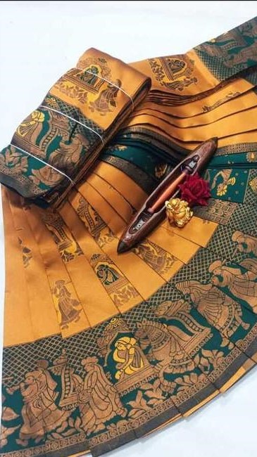 Beautiful Art Silk Jacquard Border Saree With Unstitched Running Blouse For Women Wedding Wear Party