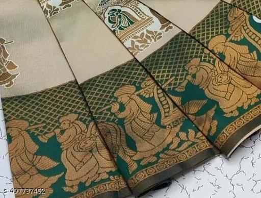 Beautiful Art Silk Jacquard Border Saree With Unstitched Running Blouse For Women Wedding Wear Party - amamestyle