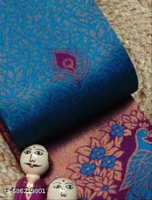 Beautiful Kanjeevaram Silk Big Border Zari Work Woven Sarees with Blouse Piece.. - amamestyle