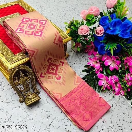 Premium Banarasi Silk Saree with Rich Zari Work with Twirling Blouse Piece. - amamestyle