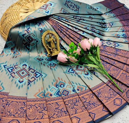 Premium Banarasi Silk Saree with Rich Zari Work with Twirling Blouse Piece.