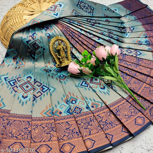 Premium Banarasi Silk Saree with Rich Zari Work with Twirling Blouse Piece. - amamestyle