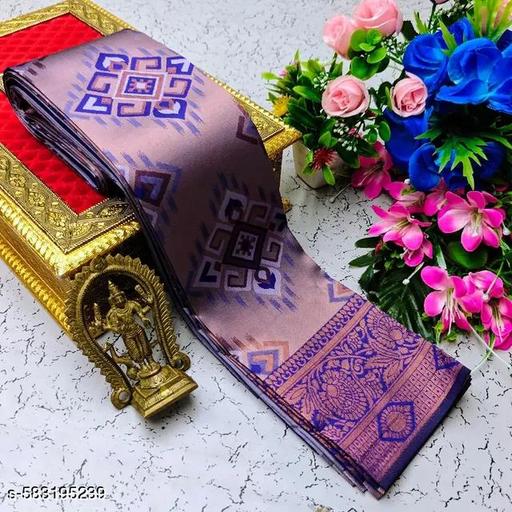 Premium Banarasi Silk Saree with Rich Zari Work with Twirling Blouse Piece. - amamestyle