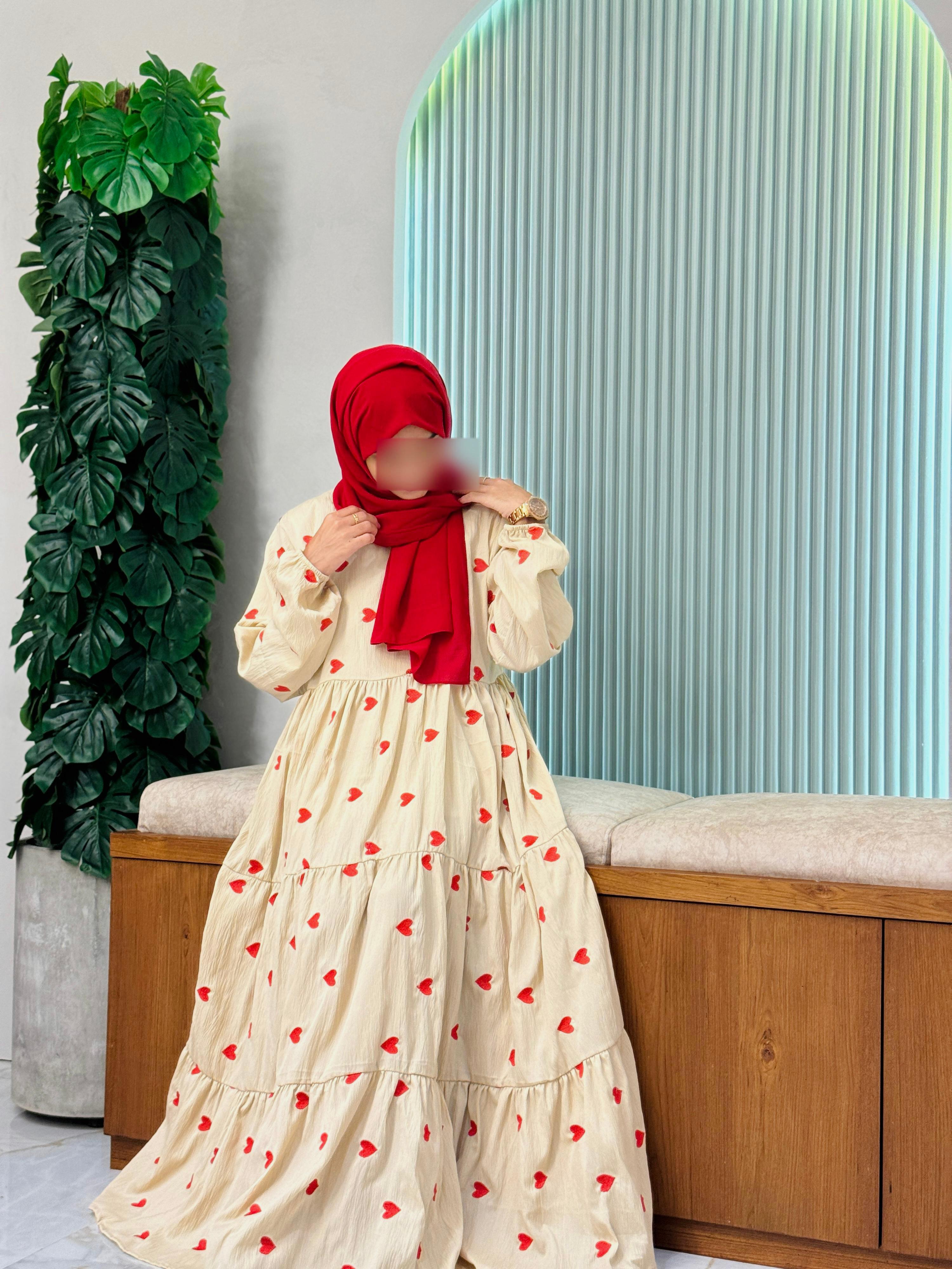 Embroidery Gown with Belt - Zeyoria