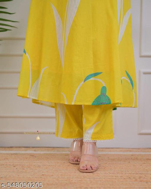  New Trendy Kurta Set For Women With Flower Print / Premium Fabric / Best Fit / Women Kurta Set / kurti / kurti set / new design kurti - amamestyle