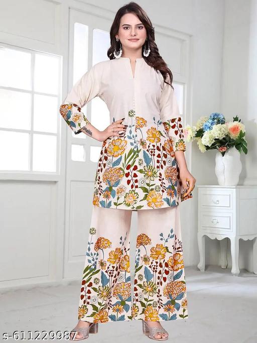 Stylish Rayon Co-ords Set - amamestyle