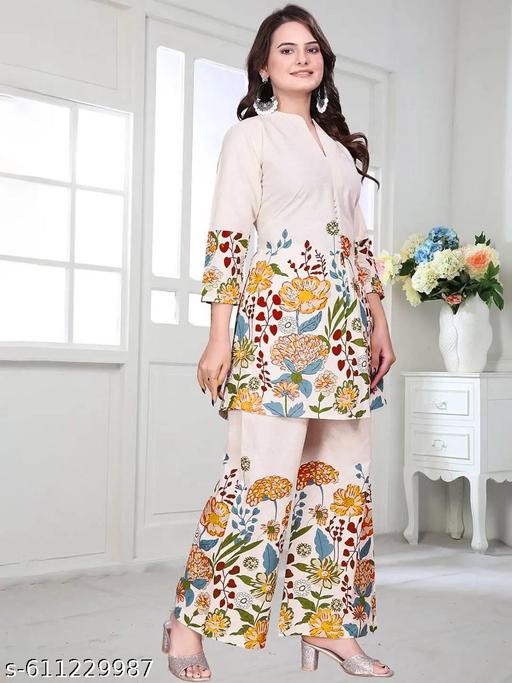 Stylish Rayon Co-ords Set - amamestyle