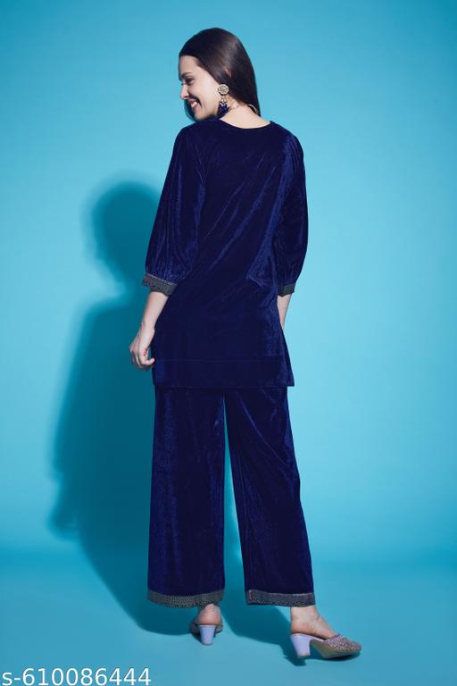 Elegance velvet kurta set  - amamestyle