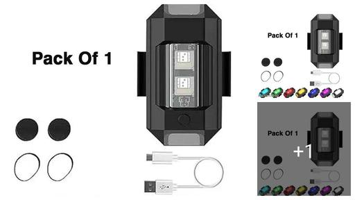  Plastic Universal Helmet Light for Safety Signal Aircraft Blinking Strobe Multipurpose Waterproof Led Light for Motorbike, Helmet, Bicycle, Car, Scooty & Anywhere