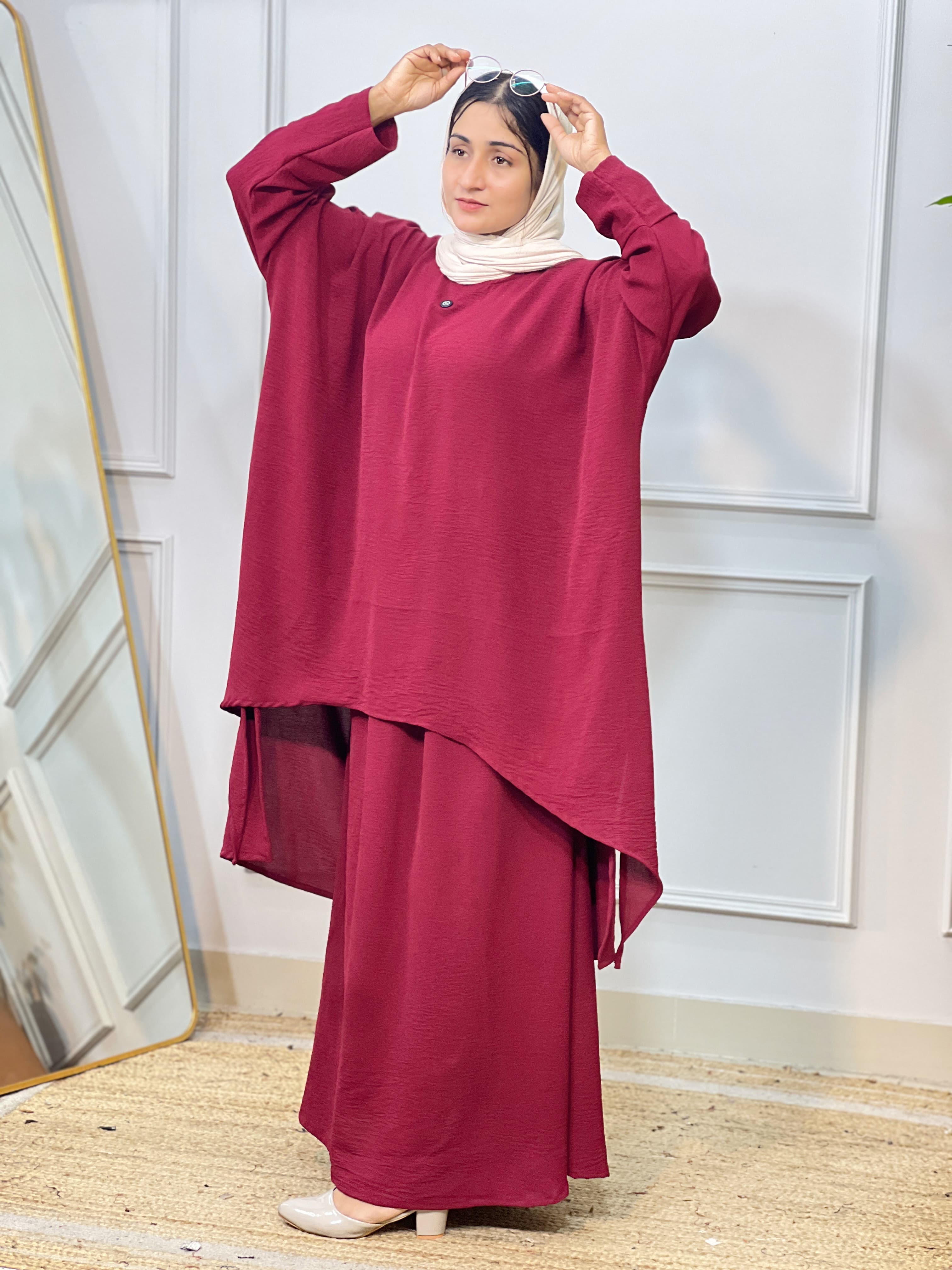 STYLISH MODESTY SKIRT SET - Zeyoria