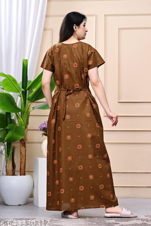 cotton nighty for women - amamestyle