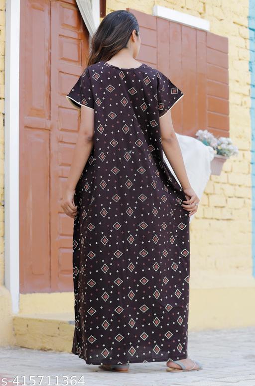 cotton nighty for women - amamestyle