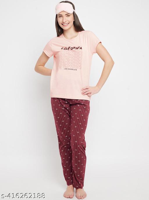 BELLAFINO Women Round Neck Night Suit - amamestyle