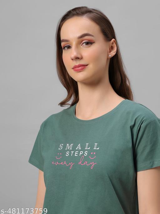 AERINOR By Meesho Presents Women's Cotton Printed Night Suit  Set - amamestyle