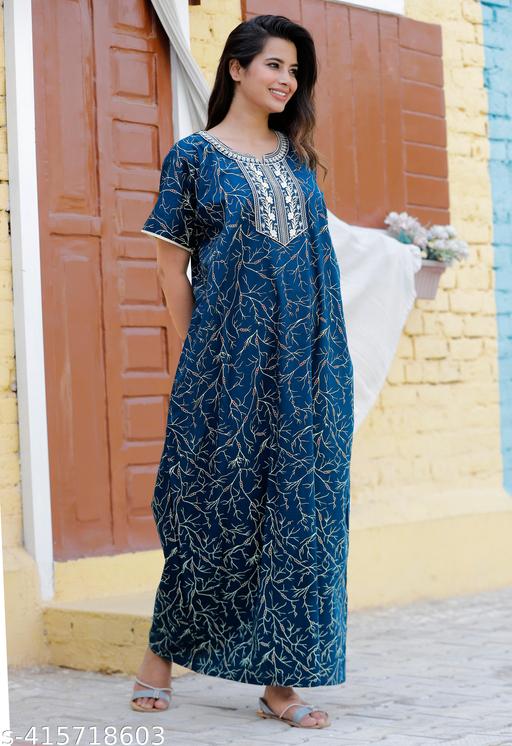 cotton nighty for women - amamestyle
