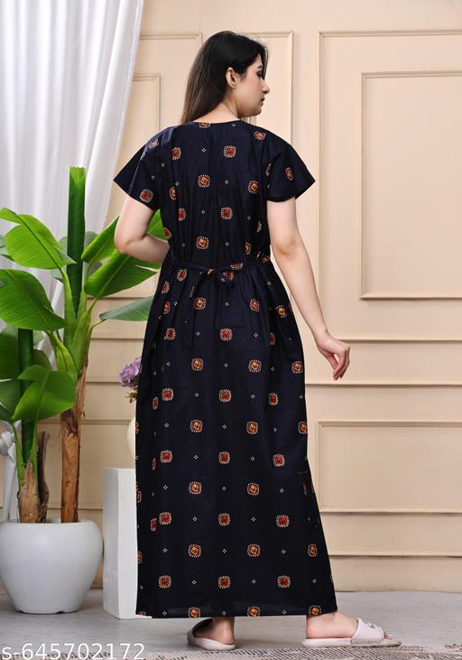 cotton nighty for women - amamestyle