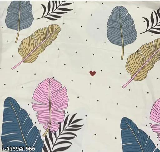 5Pc Bedsheet Set Includes 1 Double Bedsheet With 2 Pillow Covers With 2 Cushions  - Myshopic 