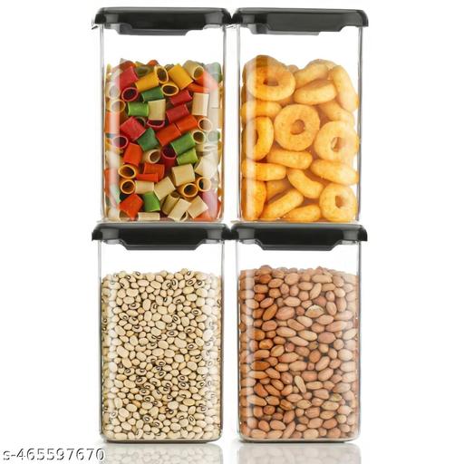 Airtight 1100ml Kitchen Grocery Storage Containers Set (Pack Of 2) - Myshopic 