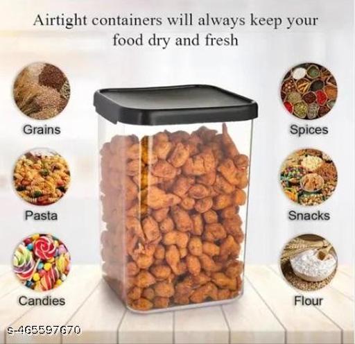 Airtight 1100ml Kitchen Grocery Storage Containers Set (Pack Of 2) - Myshopic 