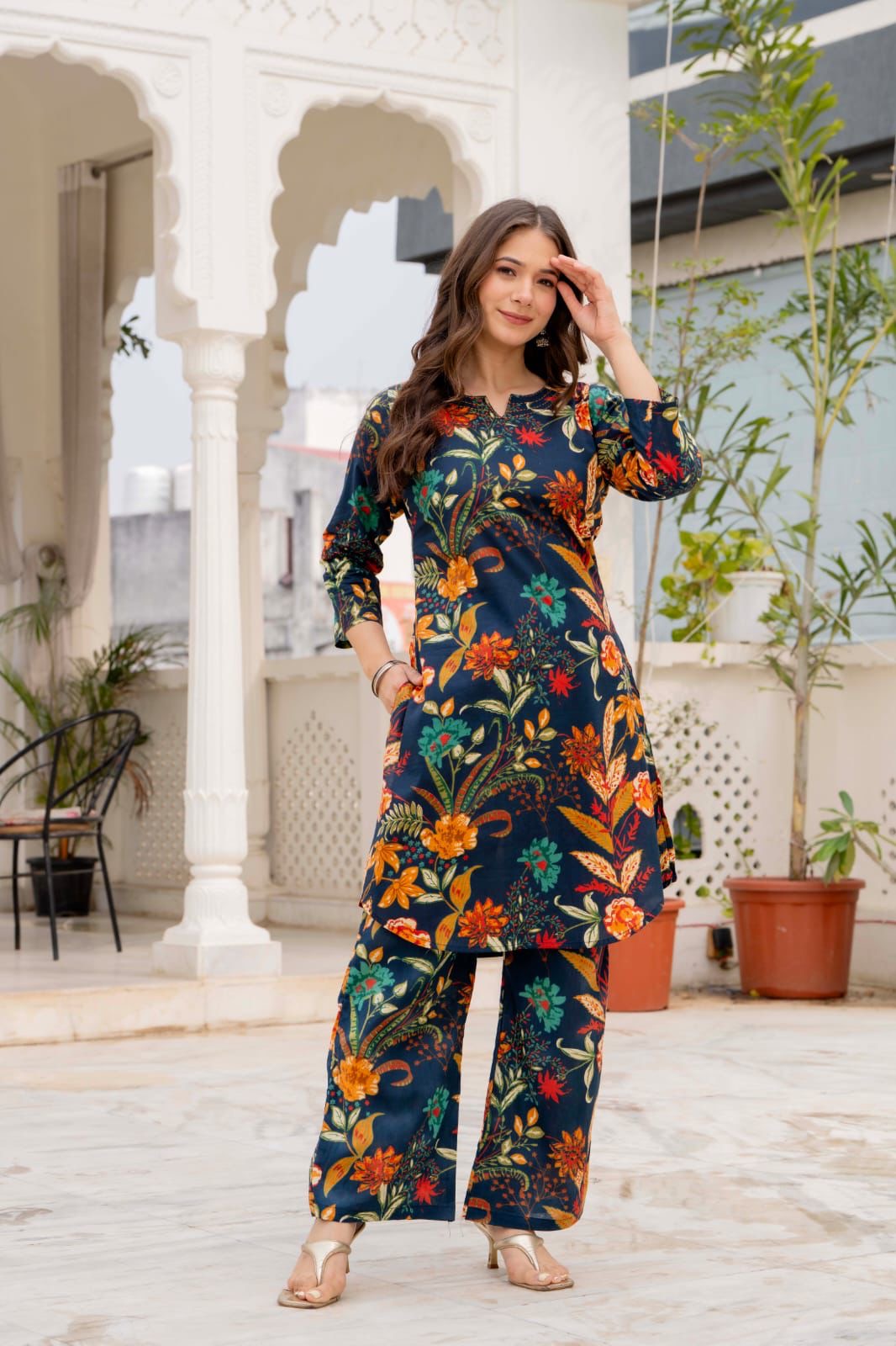 printed kurta set  - Zeyoria