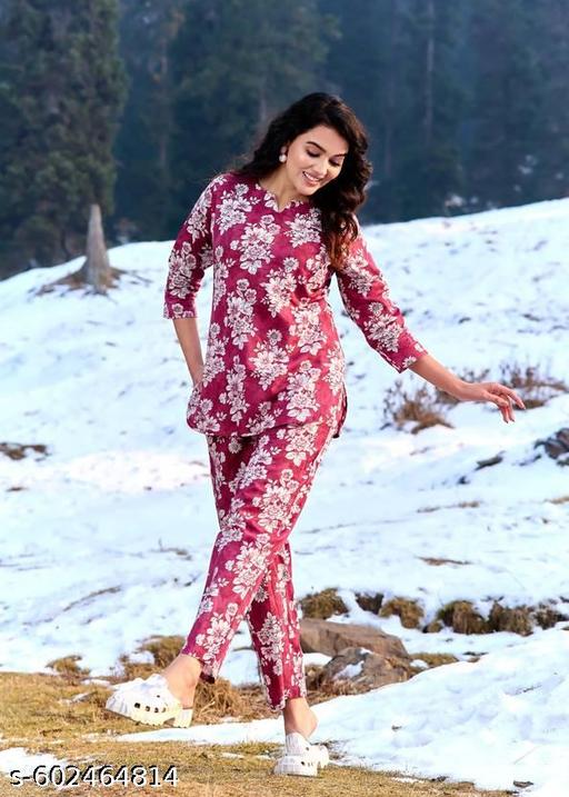 Women Rayon Kurti Palazzo Set Latest New Jaipuri Print perfect top set women and girls trendy women night suit and night dress rayan kurta pant set women fancy kurta pant set women ethnic set women latest kurta set women derigner top pant set for women - amamestyle