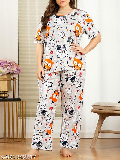 Night Suit For women  Night Dresses for Women, Pyjama Set for Women, Lycra NightSuit for Women, Night Wear for Women, Lounge Wear Set for Women  - amamestyle