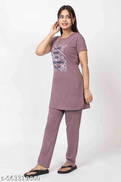 SAHAAYE NIGHT SUIT - POCKET NIGHT SUITE - TOP AND BOTTAM PRINTED NIGHT SUITE - TRENDING CO-ORD SET - NIGHTSUIT FOR WOMENS AND GIRLS - amamestyle