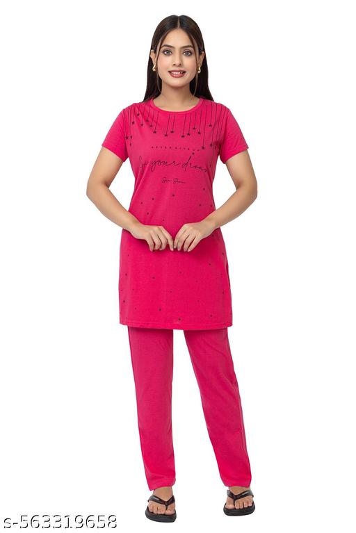 SAHAAYE NIGHT SUIT - POCKET NIGHT SUITE - TOP AND BOTTAM PRINTED NIGHT SUITE - TRENDING CO-ORD SET - NIGHTSUIT FOR WOMENS AND GIRLS - amamestyle