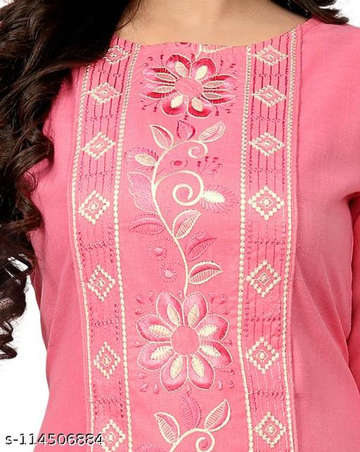 New Cotton Embroidered Plus Size Kurtis - Myshopic 