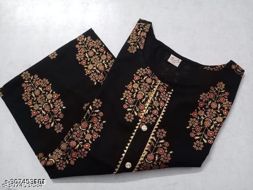 Women's Rayon Gold printed Straight kurti - Myshopic 
