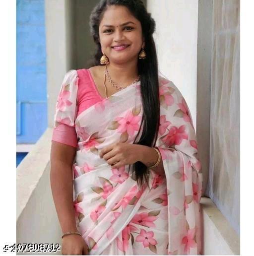 Cotton Linen Saree For Women New Latest collection Design Fancy Daily wear use Top selling Best Designer Stylish saree  - amamestyle