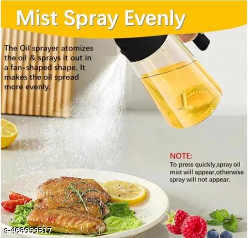 MYUD Oil Sprayer And Dispenser Bottle for Kitchen,2 in 1 Olive Oil Mist Sprayer and Oil Dispenser 500ML for Cooking,BBQ, Air Fryer, Salad, Frying, Baking - Myshopic 