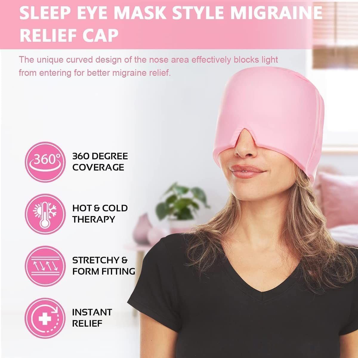 Viral Migraine & Headache Relief Cap – Comfort Cool Therapy for Fast Pain Ease - Pocketbuy