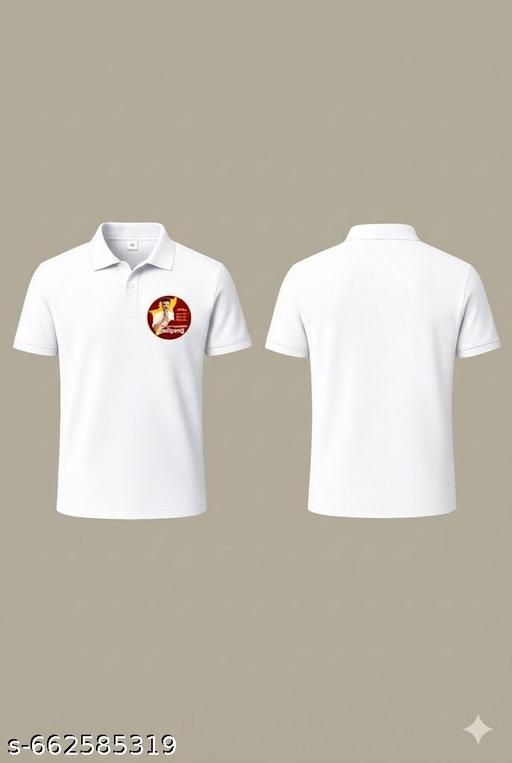 Men’s Premium Political Party Printed Polo T-Shirt | 220 GSM Mars Fabric | Collar Cuff T-Shirt | M to XXXL | TVK - Anuloria 